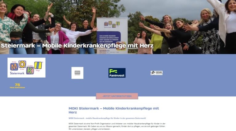 „Wir sind“-Spendentool für MOKI Steiermark: Von Online-Spende bis Sponsoring-Anfrage